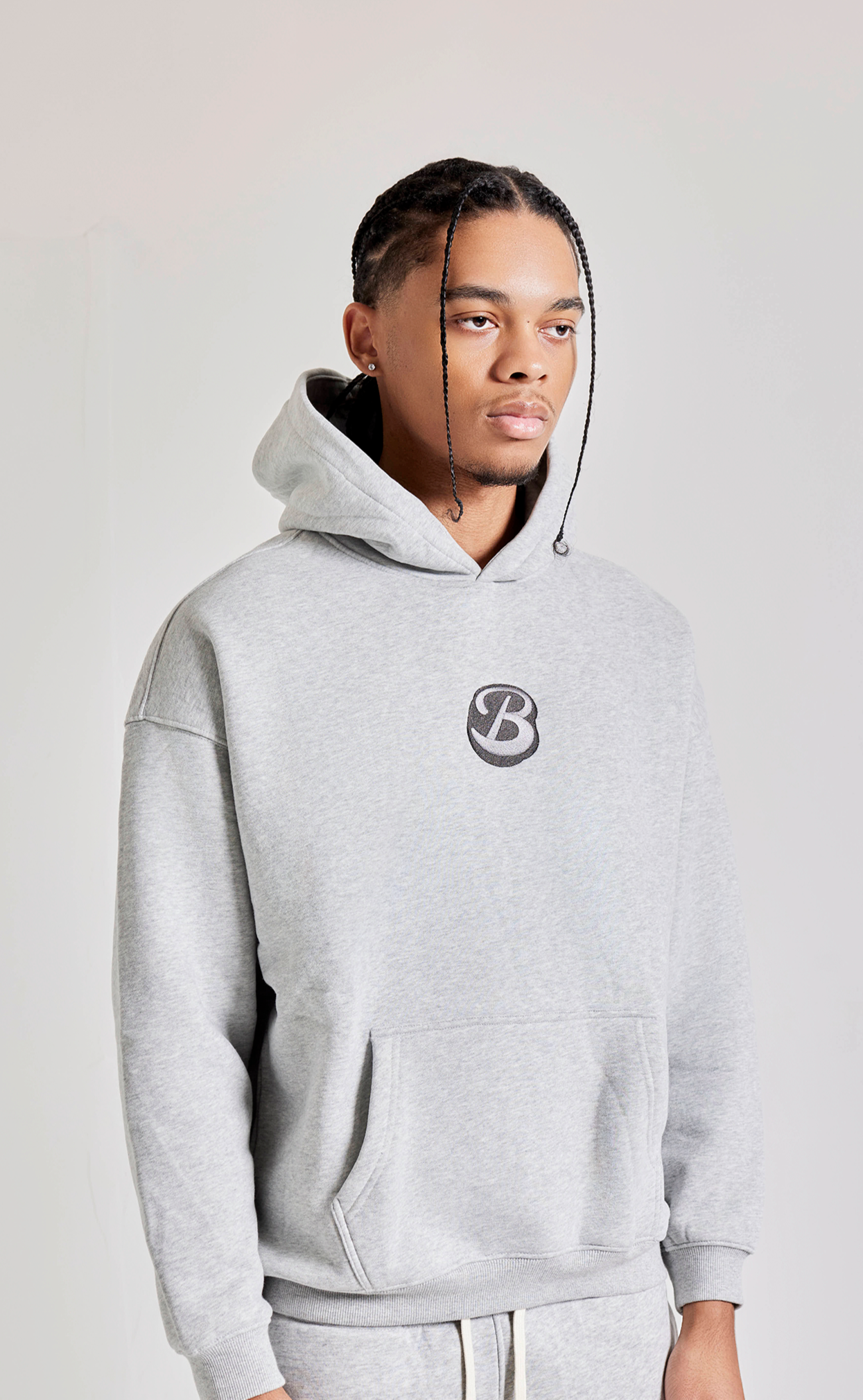 B Grey Hoodie